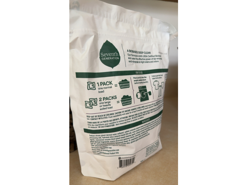 Seventh Generation Laundry Detergent Packs, Fresh Lavender Scent, 45.1 oz/1.28 kg