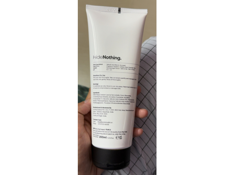 Minimalist Body Wash, 2% Salicylic Acid + LHA, 6.76 fl oz/200 mL