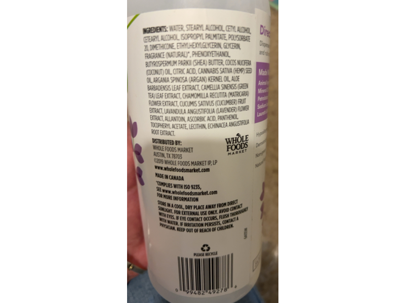 365 Whole Foods Market Maximum Moisture Lotion, Lavender, 32 fl oz/946 mL