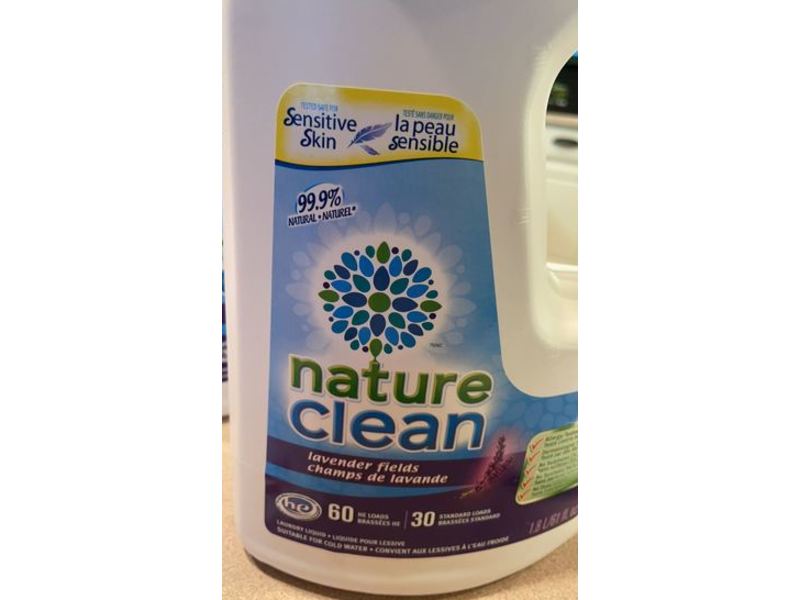 Nature Clean Laundry Detergent, Lavender Fields, Sensitive Skin, 61 fl oz/1.8 L