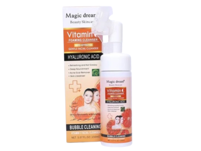 Magic Dream Facial Foaming Cleanser, Vitamin C, 5.07 oz/150 mL