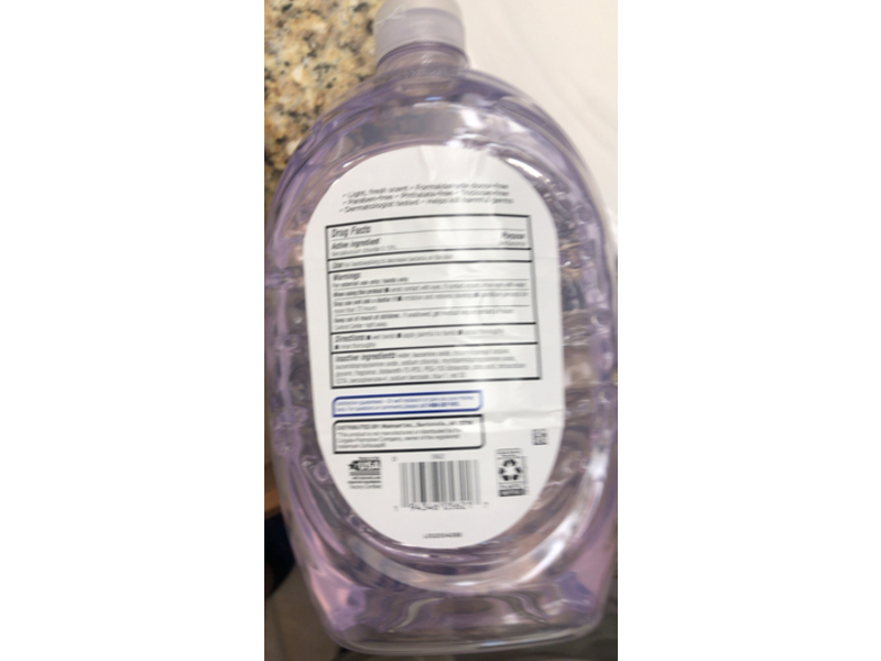 Equate Liquid Hand Soap, Berries & White Tea Scented, 50 fl oz/1.47 L