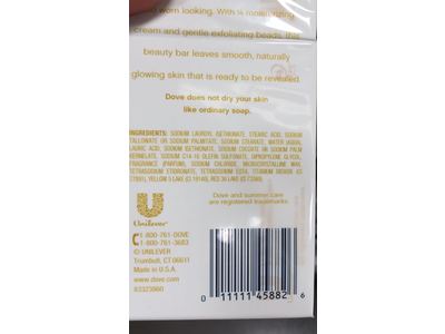 dove summer care beauty bar