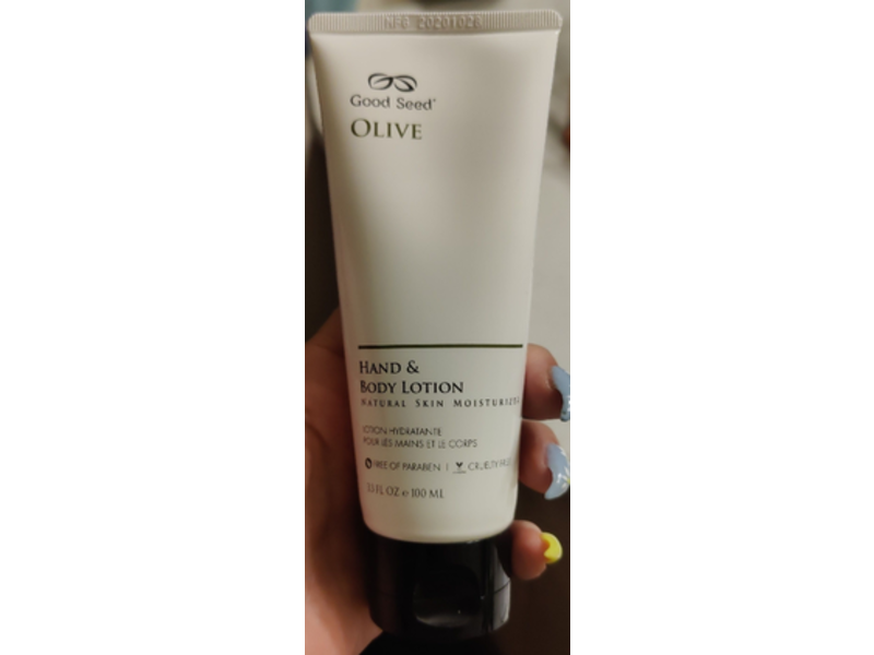 Good Seed Olive Hand & Body Lotion, 3.3 fl oz/100 mL