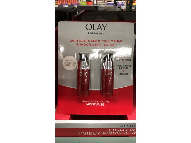 Olay Regenerist Micro-Sculpting Serum Advanced Anti-Aging, 1.7 fl oz/50 mL, Pack Of 2