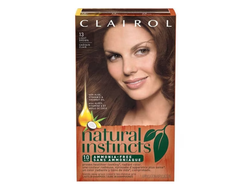 Clairol Natural Instincts Semi Permanent Hair Color, 6 Former 13 Light Brown, 1 Application