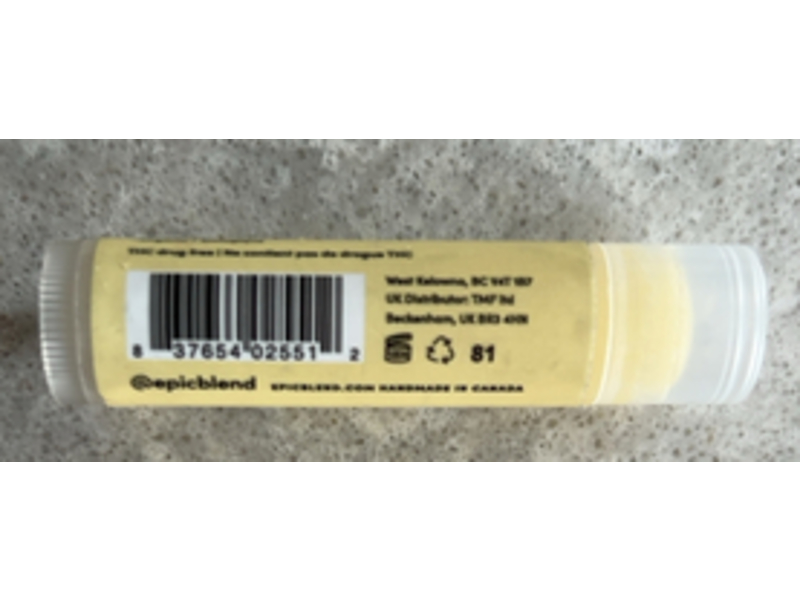 Epic Blend Hemp Lip Balm, Vanilla, 0.16 oz/4.2 g