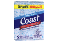 Coast Refreshing Deodorant Soap, Fresh Scent, 4.12 oz/116 g, Pack Of 2, 4 Packs - Image 2