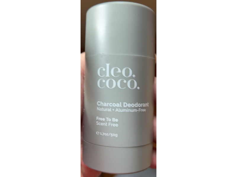 Cleo & Coco Charcoal Deodorant, Free To Be Scent To Be, 1.7 oz/50 g