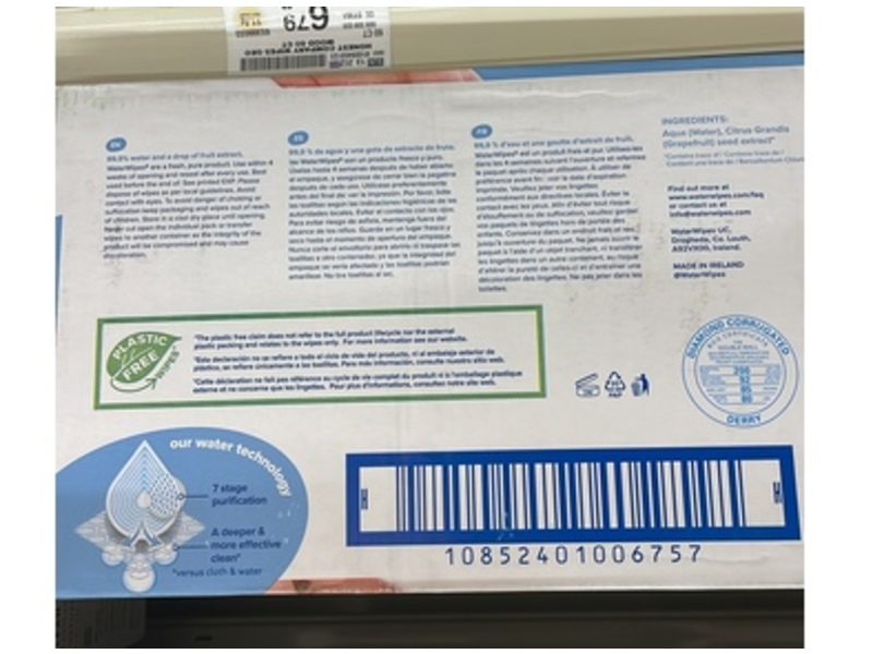 Water Wipes Baby Wipes, 360 Count, Pack Of 6