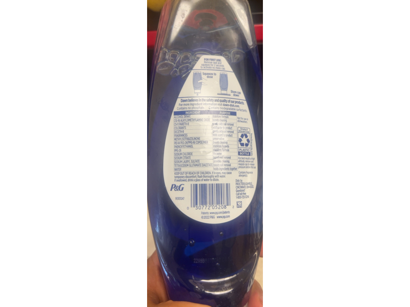 Dawn Ultra Platinum EZ-Squeeze Grease Cleaner, Green Papaya Scent, 24.3 fl oz/718 mL