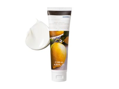 Korres Elasti-Smooth Body Butter, Basil Lemon, 4.23 fl oz/125 mL
