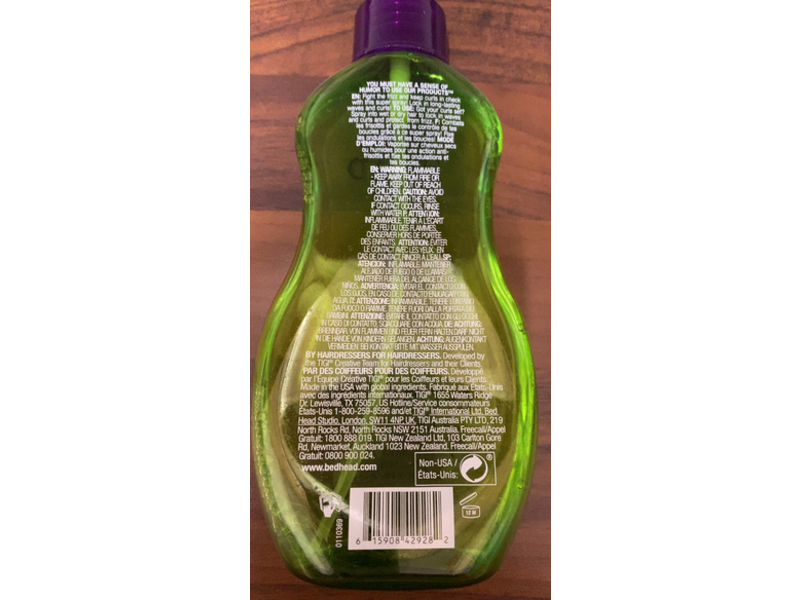 Bed Head Get Twisted Anti Frizz Finishing Spray, 6.76 fl oz/200 mL