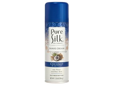 Pure Silk Spa Therapy Shave Cream, Coconut and Oat Flour, 7.25 oz