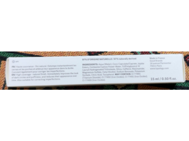 Typology Anti Cernes Tinted Concealer, Type 1 Fair, 0.50 fl oz/15 mL