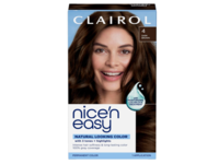 Clairol Nice'n Easy Permanent Hair Color, 4 Dark Brown, 1 Application - thumbnail 1