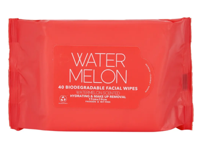 Anko Biodegradable Facial Wipes, Watermelon, 40 Count