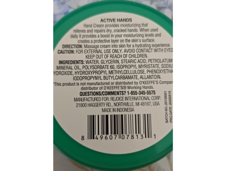 XtraCare Active Hands Cream, 2.5 oz/71 g
