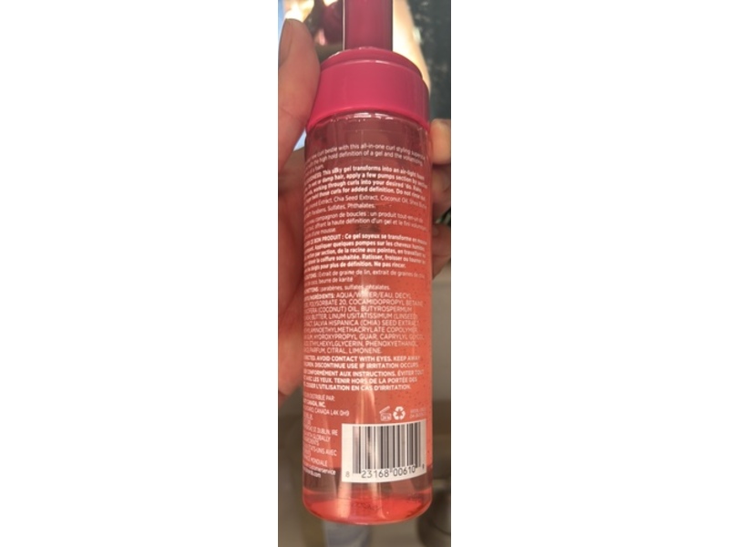 Cake Beauty The Curl Friend Curl Shape & Stay Gel To Foam, Fluffy Lemon Meringue Scent, 6.8 fl oz/200 mL