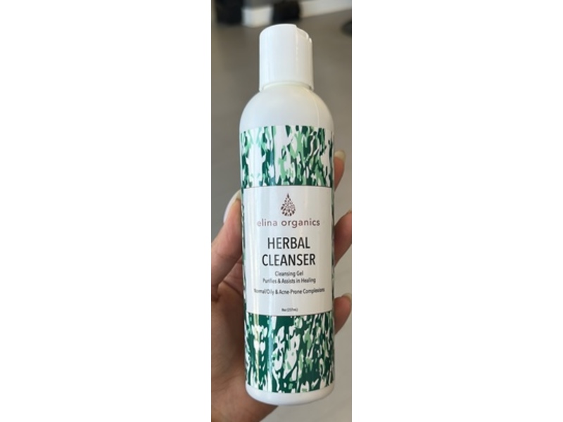 Elina Organics Herbal Cleansing Gel, 8 oz/237 mL