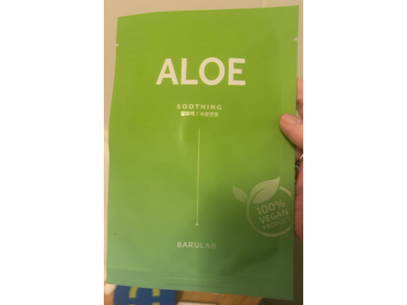 Barulab Soothing The Clean Vegan Mask, Aloe, 0.81 oz/23 g