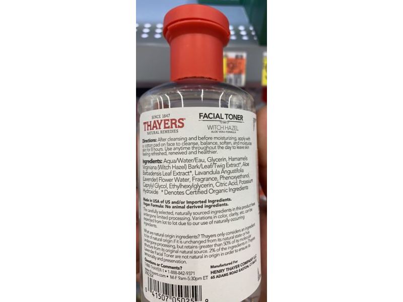 Thayers Facial Toner, Lavender, Alcohol-Free, 8.5 fl oz/251 mL