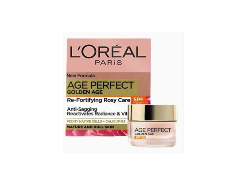 L'Oreal Paris Age Perfect Golden Age Re-Fortifying Rosy Care Day Cream, SPF 20, 50 mL