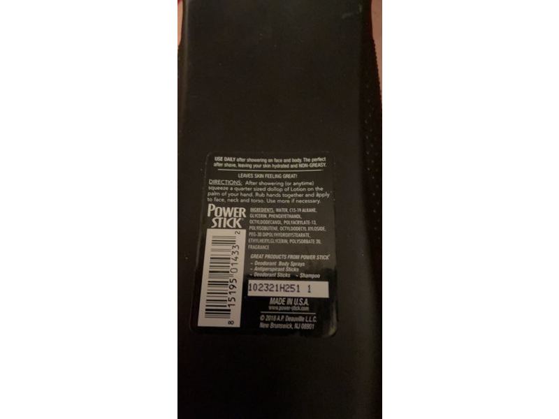 Power Stick Men 3-In-1 Body Lotion, 18 fl oz/532 mL