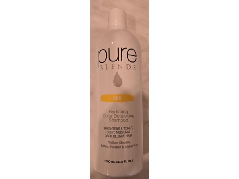 Pure Blends Hydrating Color Depositing Shampoo, Sun, 33.8 fl oz/1000 mL