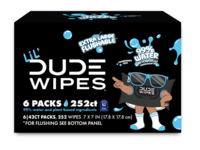Dude Wipes 99% Water Flushable Wipes, Fragrance Free, 25 Count, Pack Of 6 - thumbnail 1