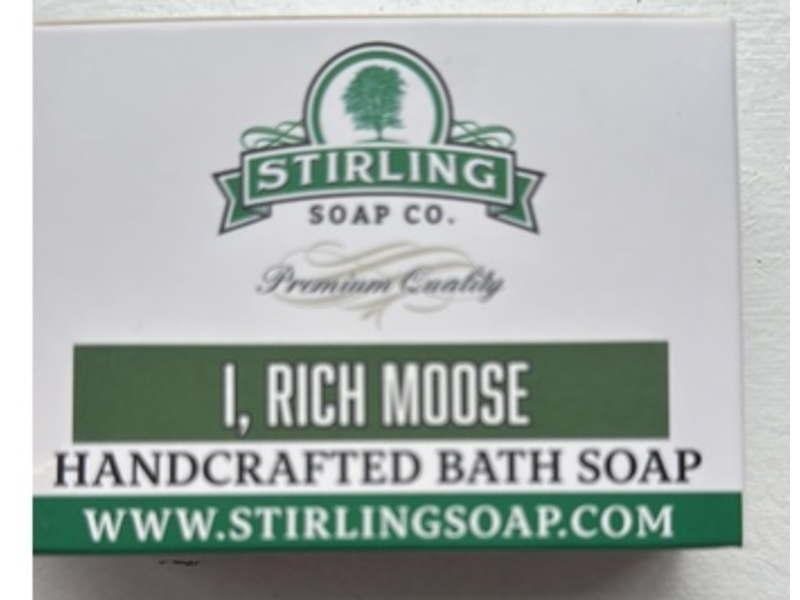 Stirling Soap Co Handcrafted Bath Soap, I, Rich Moose, 5.5 oz