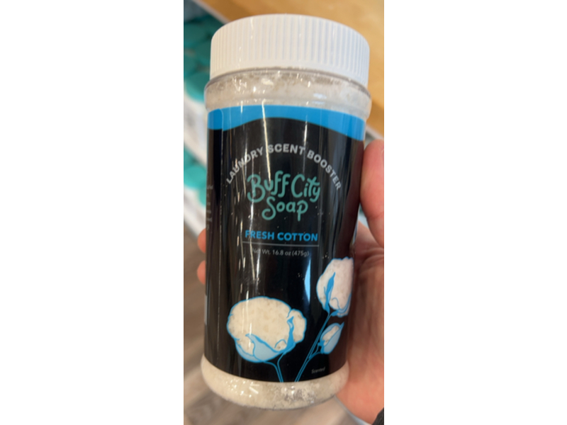 Buff City Soap Laundry Scent Booster, Fresh Cotton, 16.8 oz/475 g