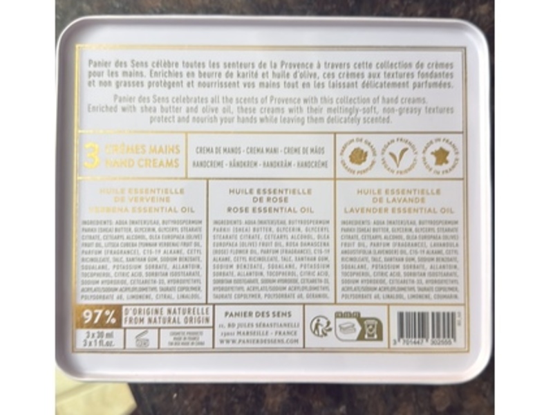 Panier Dessens Hand Cream Set, 1 fl oz/30 mL, Pack Of 3