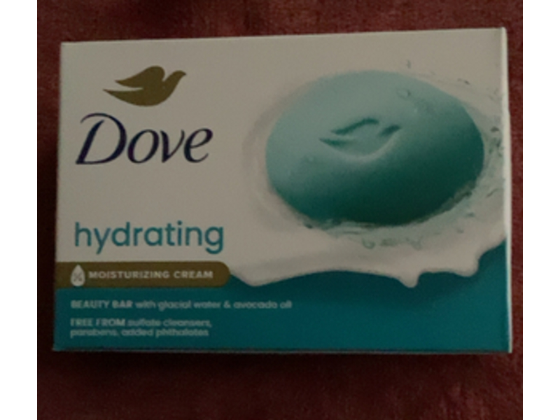 Dove Beauty Hydrating Bar Soaps, Glacial Water & Avocado Oil, 15oz