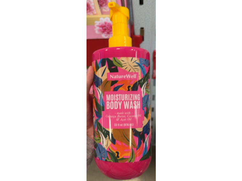 Nature Well Moisturizing Body Wash, Cupuacu Butter+Coconut Oil & Acai Oil, 33 fl oz/976 mL