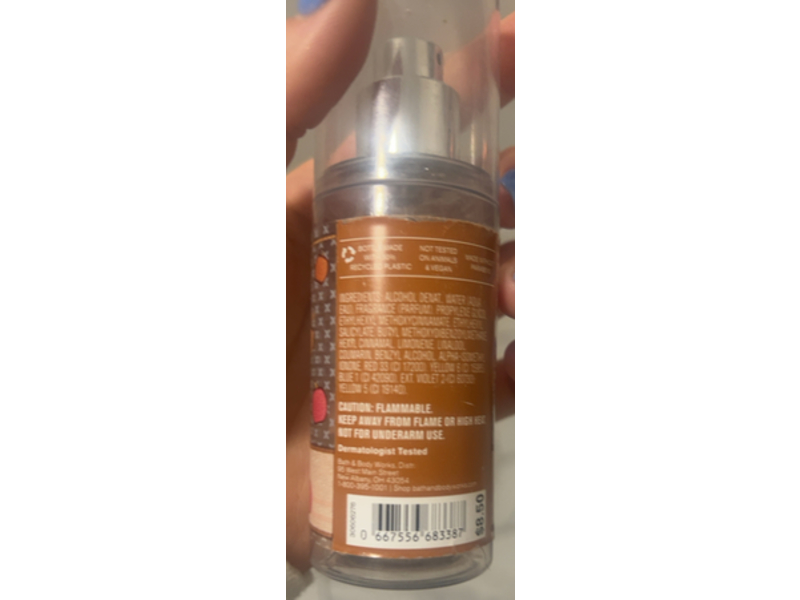 Bath & Body Works Fine Fragrance Mist, Marshmallow Pumpkin Latte, 2.5 fl oz/75 mL