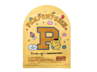 The Creme Shop x Pompompurin Silky Smooth Animated Sheet Mask, Papaya, 1 Count