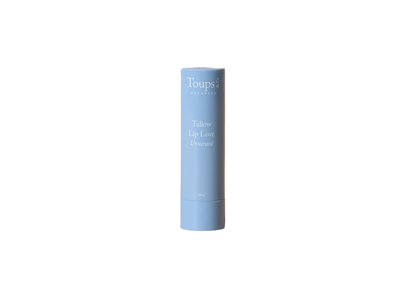 Toups & Co Organics Tallow Lip Love, Unscented, 0.15 oz/4.25 g