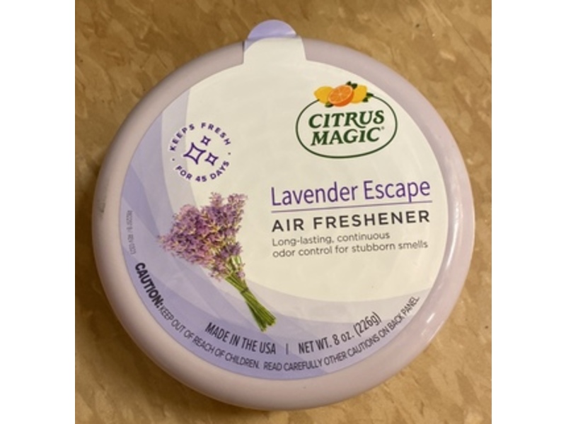 Citrus Magic Air Freshener, Lavender Escape, 8 oz/226 g
