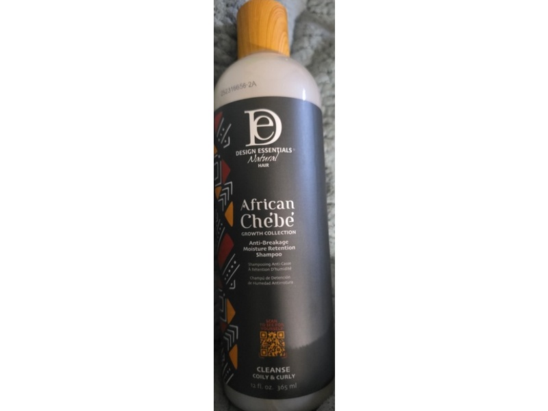 Design Essentials African Chebe Anti-Breakage Moisture Retention Shampoo, 12 fl oz/365 mL