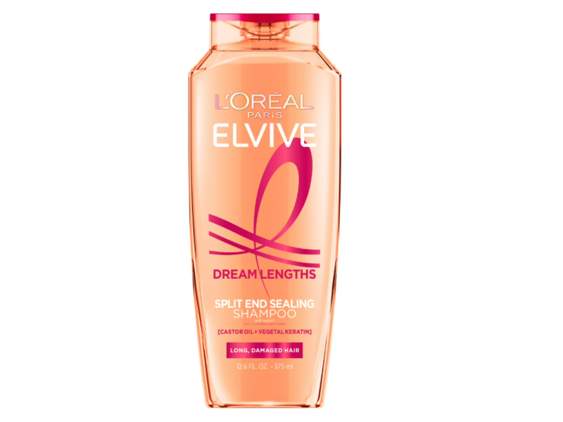 L'Oreal Paris Elvive Dream Lengths Restoring Split End Sealing Shampoo, 12.6 fl oz/375 mL