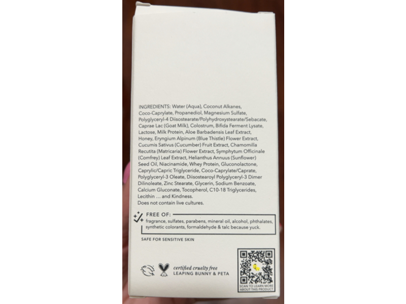 Beekman 1802 Bloom Cream Daily Face Moisturizer, 3.38 fl oz/100 mL