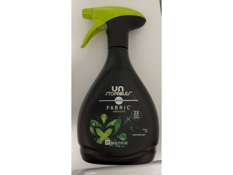 Febreze Unstopables Fabric Refresher, Paradise, 27 fl oz/800 mL