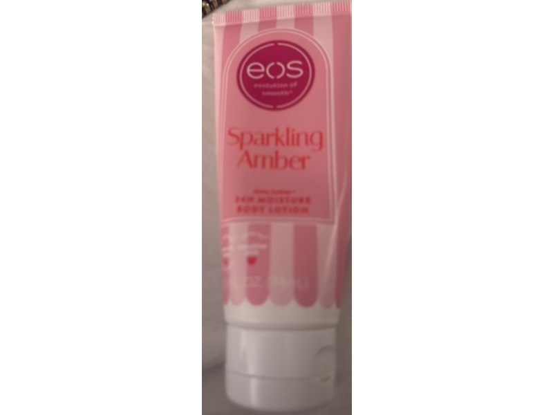 eos Shea Better 24h Moisture Body Lotion, Sparkling Amber, 2.5 fl oz/74 mL
