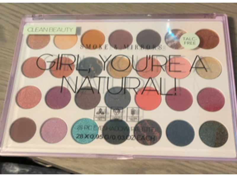 Clean Beauty Smoke & Mirrors Eyeshadow Palette, Girl You're A Natural, 0.03 oz/0.95 g