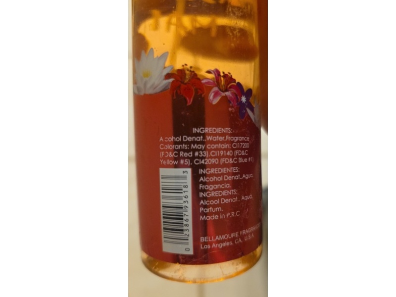 Bellamoure Collection Fragrance Mist, Island Mai Tai, 8 fl oz/236 mL