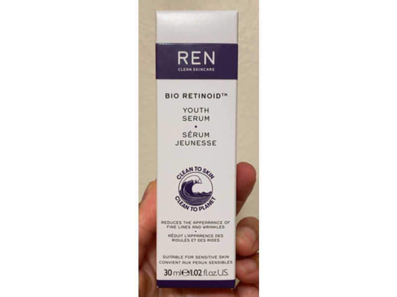 REN Clean Skincare Bio Retinoid Youth Serum, 1.02 fl oz/30 mL