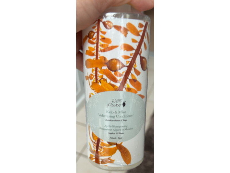100% Pure Volumizing Conditioner, Kelp & Mint, 13 fl oz/390 mL