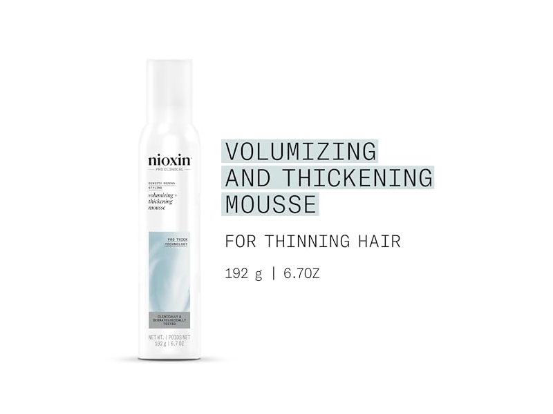 Nioxin Density Defend Styling Volumizing + Thickening Mousse, 6.7 oz/292 g
