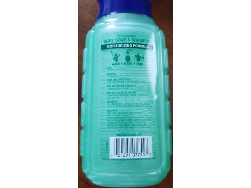 Scent A Way Body Soap & Shampoo, Max Deodorizing, 12 fl oz/354 mL